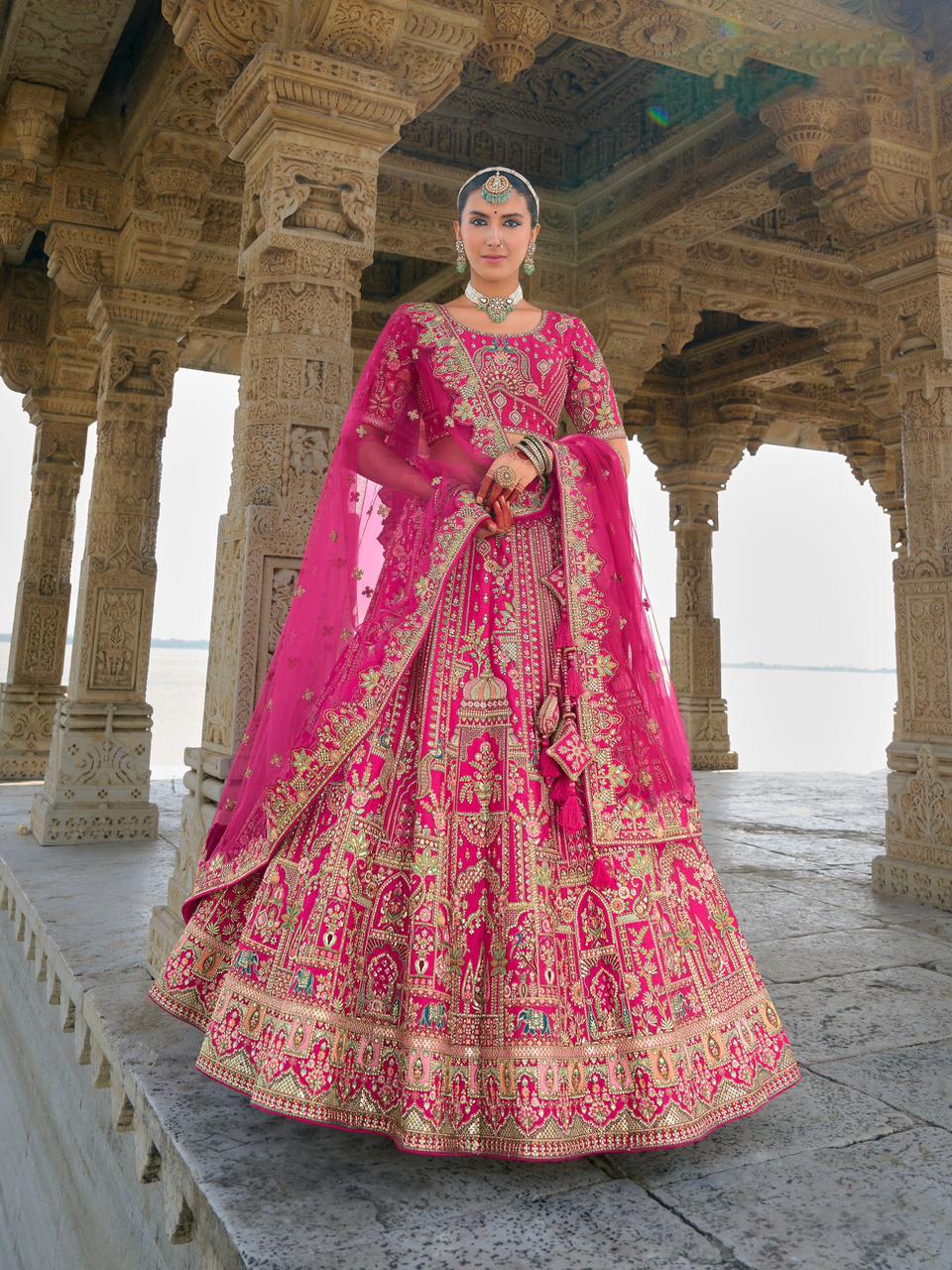 Pink Bridal Lehenga