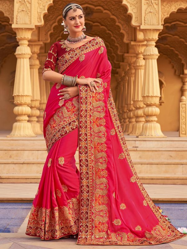Red Bridal Saree